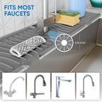 24 Inch Longer Faucet Mat for Kitchen Sink, Silicone Sink Faucet Mat Splash - Image 6