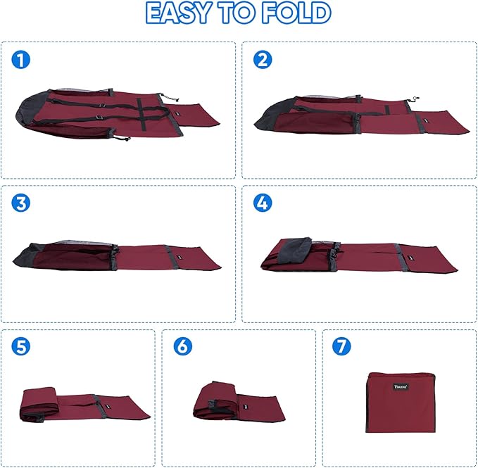 BALEINE 150L Laundry Bag Backpack, 900D Oxford Fabric Large Travel Laundry Bags - Image 7