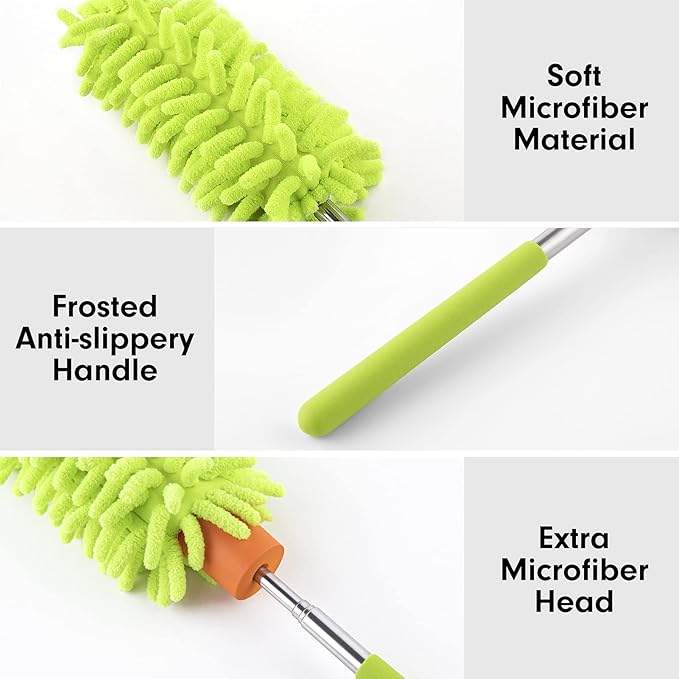 Microfiber Duster for Cleaning, Tukuos Hand Washable Dusters - Image 6