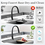 PoYang 24 Inch Faucet Mat for Kitchen Sink Splash Guard Behind Faucet, Sink - Image 6