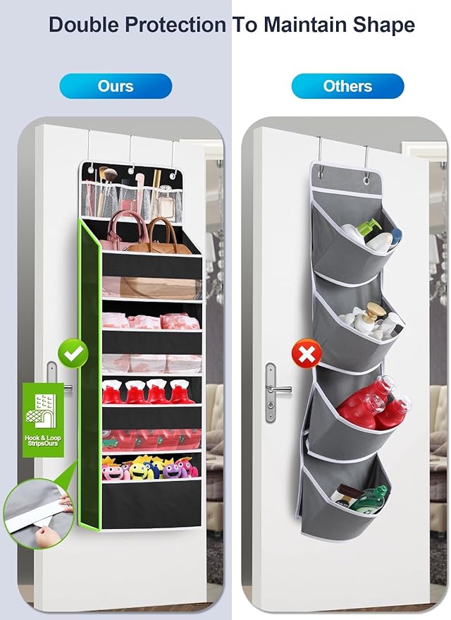2 Pack Over the Door Storage Organizer - Image 2