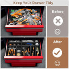 A-LuGei 【 】 Tool Box Organizer Tray Set【Fits 100+ Tools】 Black - Image 5