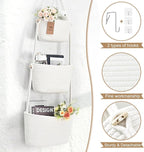 Hanging Storage Baskets, Over the Door Basket, Cotton Wall Baskets Storage - Image 9