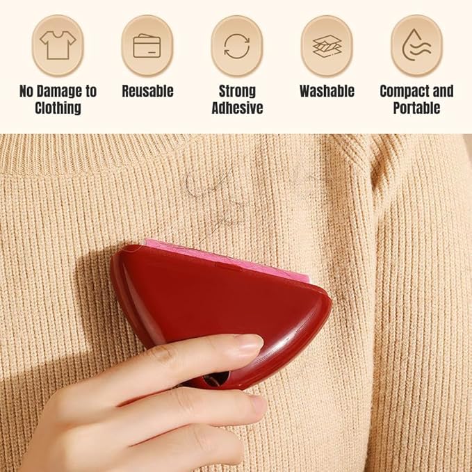 Portable Washable Lint Roller, Reusable Lint Roller Pet Hair Remover, Lints - Image 3