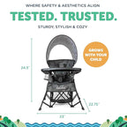 Baby Delight Go with Me Venture Portable Chair | Indoor and Outdoor | Sun Canopy | 3 Child Growth Stages | Carbon Camo - Image 3
