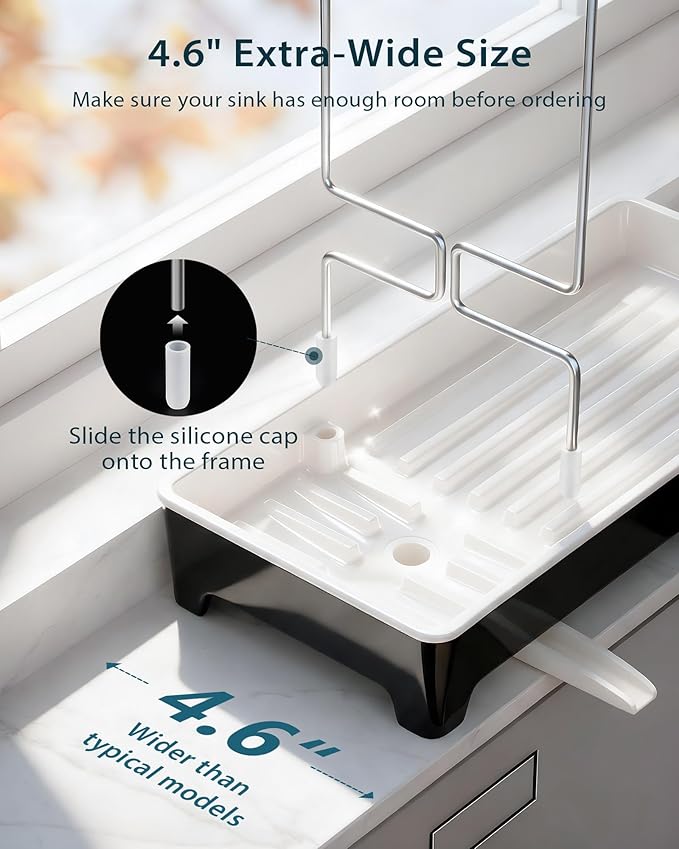 Minimalist Sink Caddy, Rustproof Sponge Holder - Image 4