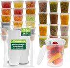 Freshware 48 Pack of 16 and 32 oz, 24 sets each size Food Storage Containers by Freshware
