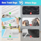 Trash Bags 7 Gallon Medium Kitchen Drawstring Bathroom Garbage Bags, Fit 7 Gal - Image 4