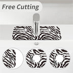Kitchen Sink Splash Guard，Black-white checkered- Faucet Mat Sink Gadgets-Super - Image 5