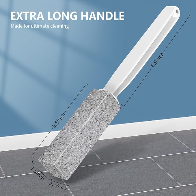 Toilet Bowl Cleaner Pumice Stone -Hard Water Stain Remover, Powerfully Removes - Image 2