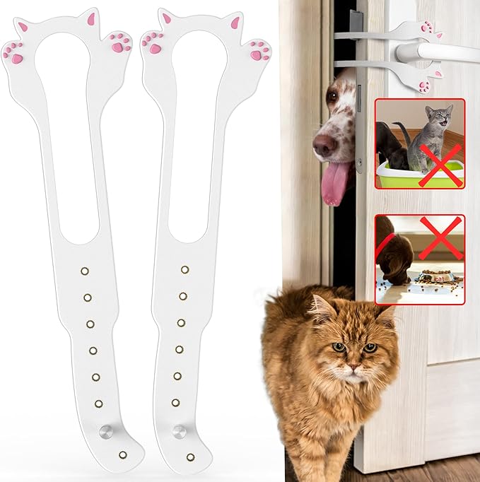 Cat Door Latch Holder, 【8 Adjustable Sizes】 Stronger Flex Cat Door Stopper by ElilierLLC