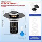 Bathroom Sink Stopper, Pop Up Drain - Image 6