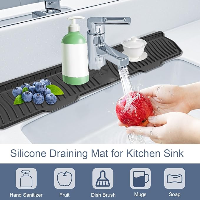 Faucet Guard - 90 Foldable Draining Mat - Image 3