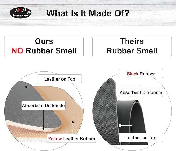 Faucet Mat Bathroom Sink Oval-Hole : AHA HOMEWARE Diatomite Rubber Bathroom - Image 4