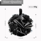 Bath Loofah Shower Sponge Body Back Scrubber Soft Mesh Shower Puffs Exfoliating - Image 2