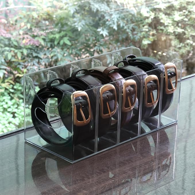 Belt Organizer - Clear Stackable Belt holder - Image 5