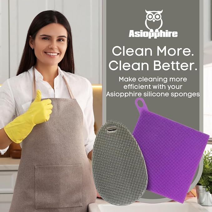 Silicone Dish Sponge Dish Scrubber - Image 8