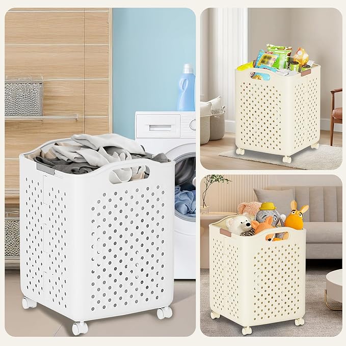 57L Collapsible Laundry Basket - Image 7
