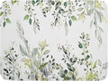 Green Eucalyptus Sage Leaves Dish Drying Mat 18 x 24 Inch by APORTT