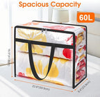 Clear Clothes Storage Bags, 6 Pack Closet Organizers and Under Bed Storage - Image 2