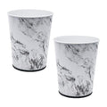 Bath Bliss 5 Liter Small Wastebasket | 2 Pack | Round Open Top | Trash Can | by BathBliss