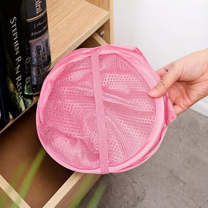 The upgraded pop-up laundry basket features a breathable side pocket mesh design - Image 6