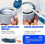 6 Pack Holikme 4 in 1 Cup Lid Cleaning Brush Set - Image 3