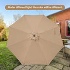 Simple Deluxe 9' Patio Umbrella Outdoor Table Market Yard Umbrella with Push Button Tilt/Crank - Image 2