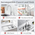 PoYang 17.7 Inch Faucet Mat for Kitchen Sink Splash Guard Behind Faucet - Image 3