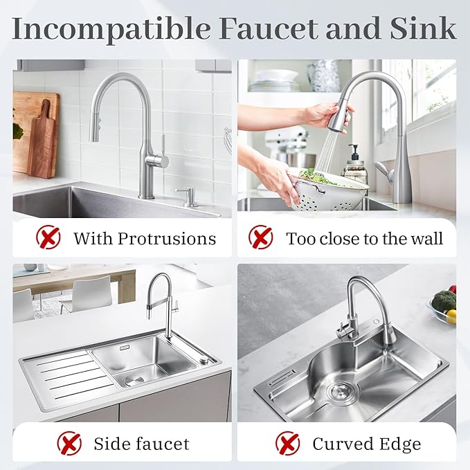 PoYang 24 Inch Faucet Mat for Kitchen Sink Splash Guard Behind Faucet, Sink - Image 3