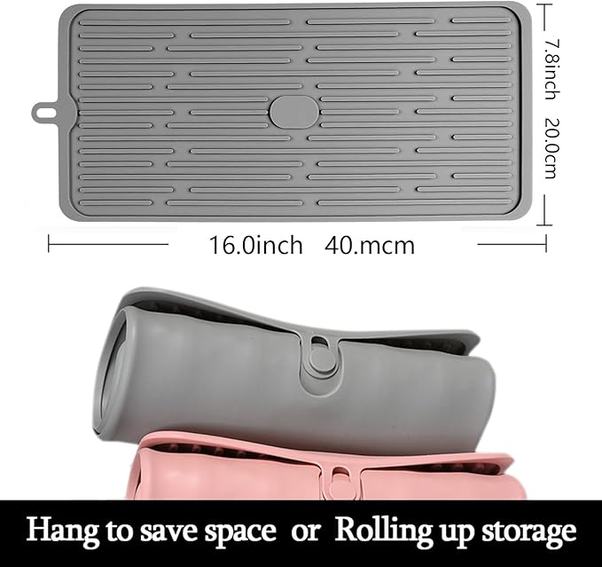 Dish Mat Silicone Dish Drying Mats Works - Image 2