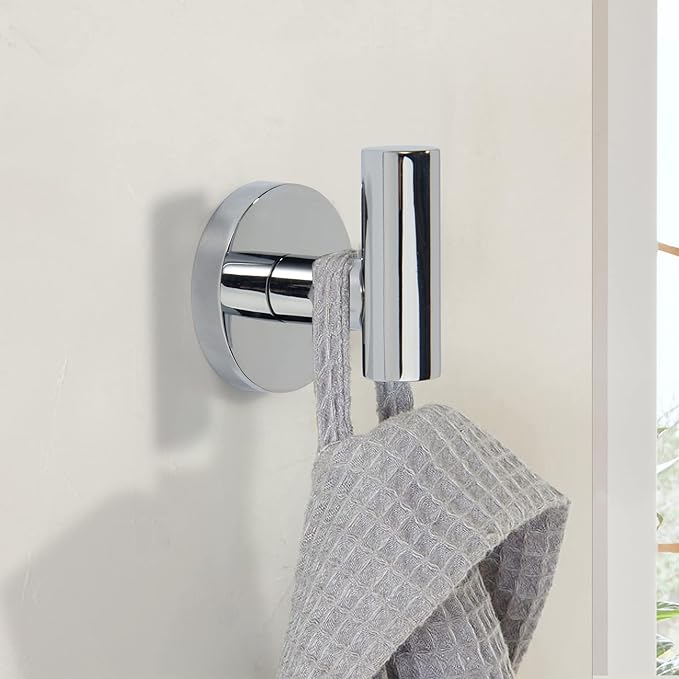 TUNNY 3 Pack Round Bathroom Towel Hooks - Image 3