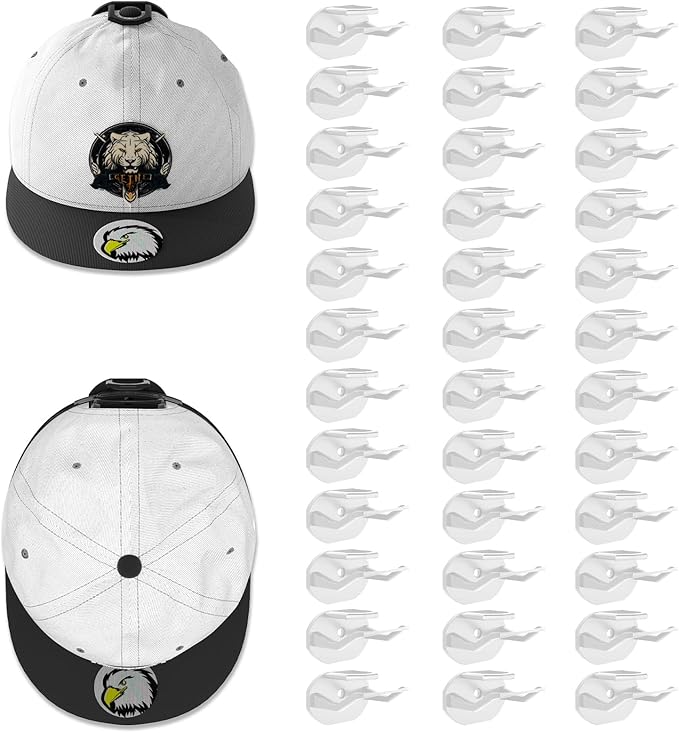 36 Pack Adhesive Hat Hooks for Wall, Super Strong Hat Rack for Baseball Caps by Niunuerga