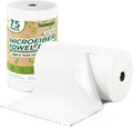 Microfiber Cleaning Cloths Roll, 75 Pack Tear Away Microfiber Towels Roll by SOOWASH