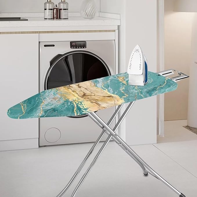 GLENLCWE Teal Marble Ironing Board Cover Modern Iron Board Cover Ironing - Image 2