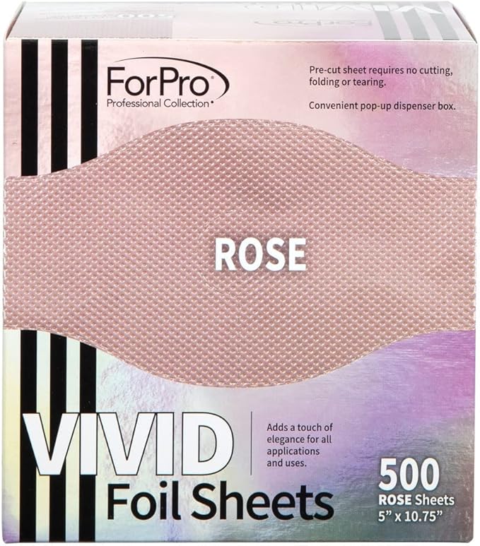 ForPro Professional Collection Vivid Rose Embossed Foil Sheets, Pop-Up Foil - Image 4