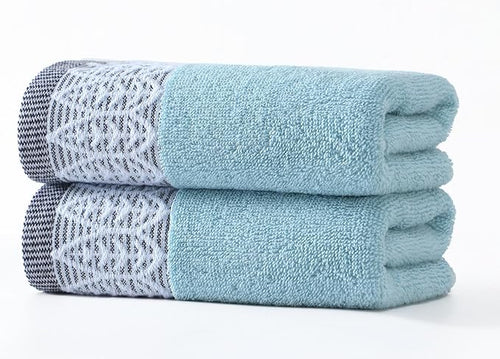2 Pack Decorative Hand Towels, Leaf Design Cotton, Soft Absorbent Quick-Drying by Unknown