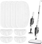 LOVECO 4 Pack Steam Mop Pads + 4 Microfiber Small Cloths Compatible by LOVECO