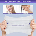 Disposable Face Towel 400 Count, Face Towels, Soft Cotton Dry Wipes Facial - Image 5