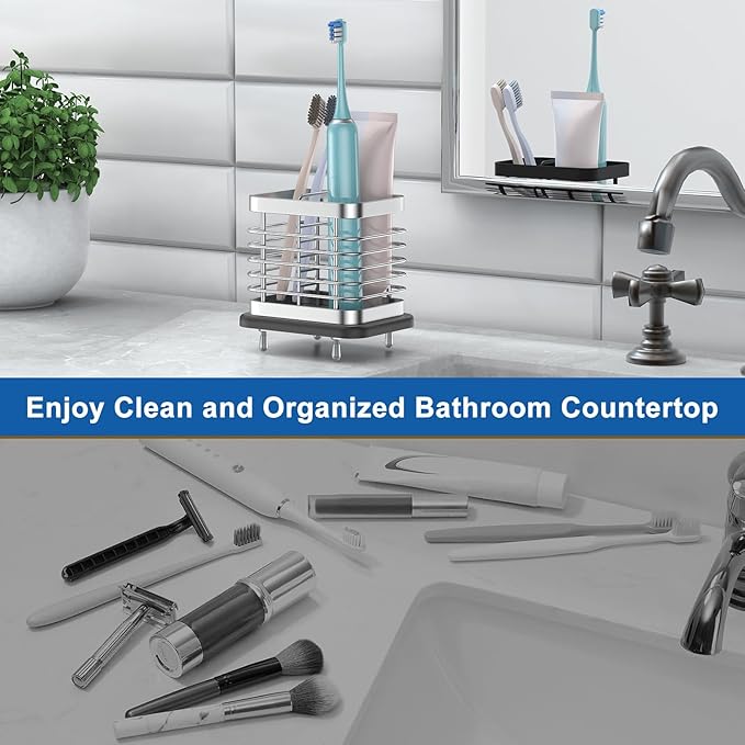 Toothbrush Holders for Bathroom, Adhesive Electric Toothbrush Holder - Image 6