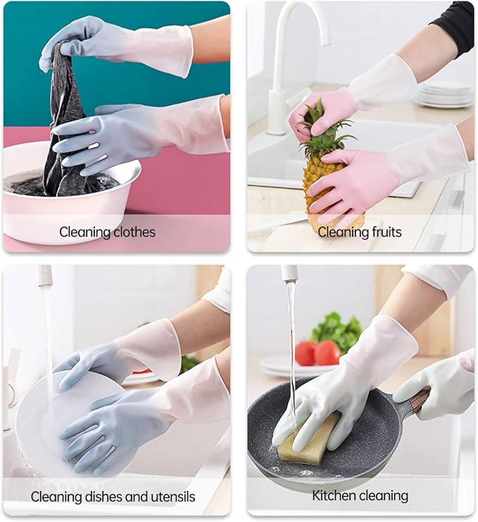 Rubber Gloves for Dishwashing, Cleaning Gloves for Women Dish, Dishwashing - Image 4