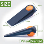 Door Stoppers for Bottom of Door, Rubber Door Stopper Wedges, Door Holders for - Image 2