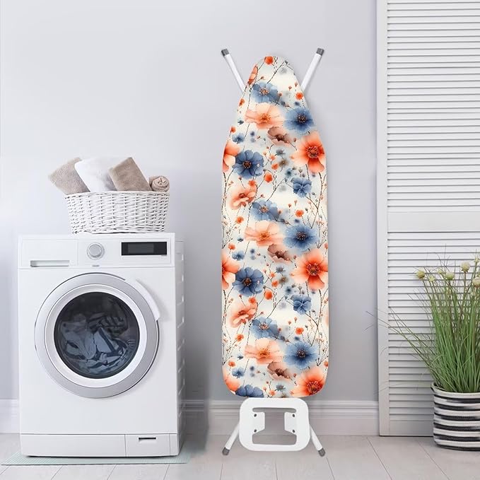 Flowers Ironing Board Cover, Watercolor Art Ironing Board Cover Adjustable - Image 3