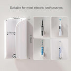 Electric Toothbrush Holder for Bathroom, Wall-Mounted Toothbrush Stand - Image 4