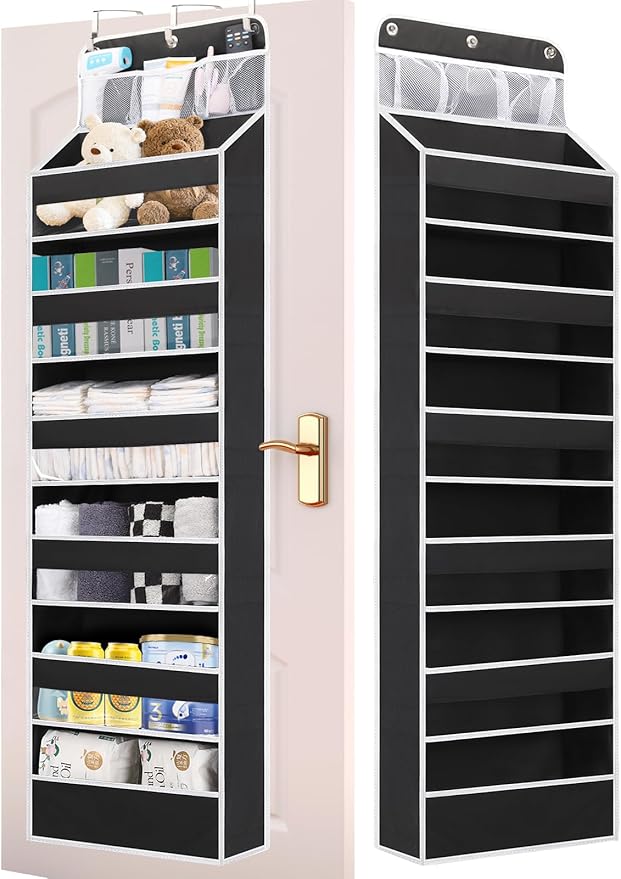 Over the Door Storage Hanging, 6 Tier Behind Door Organizer by Wakaye