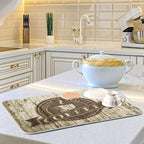 Super Absorbent Dish Drying Mat, Microfiber Fast-Drying Dish Mat, Kitchen Dish - Image 6