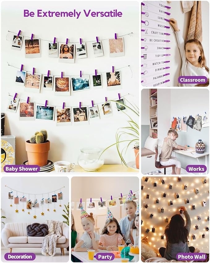 Mini Clothes Pins for Photo, Little Baby Shower, Display Artwork - Image 6