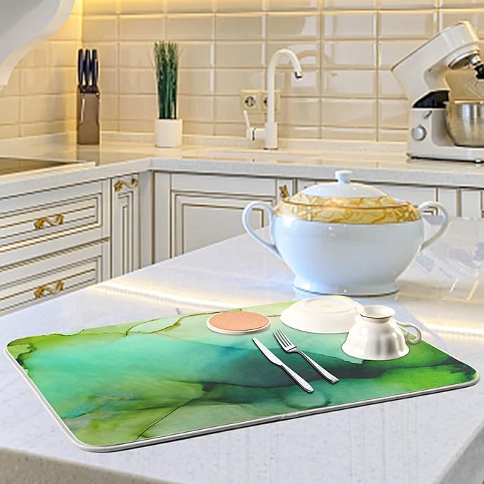 Absorbent Dish Drying Mat for Kitchen Counter - Image 6