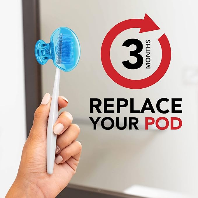 Steripod Clip-On Toothbrush Protector, Keeps Fresh and Clean, Fits Most Manual - Image 3