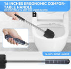 TRENTI Toilet Brush and Holder Set, Ventilated Holder, Compact Toilet Brush Set - Image 4
